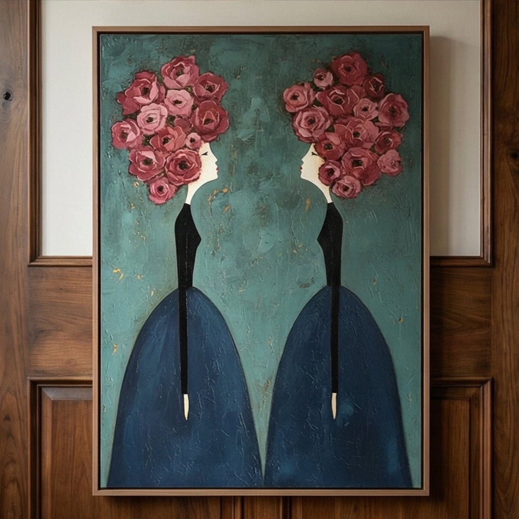 Surreal Art | Floral Crown Sisters
