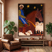 Vintage Americana Art | Night Rider