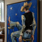 POP Art | Blue Night Cowboy