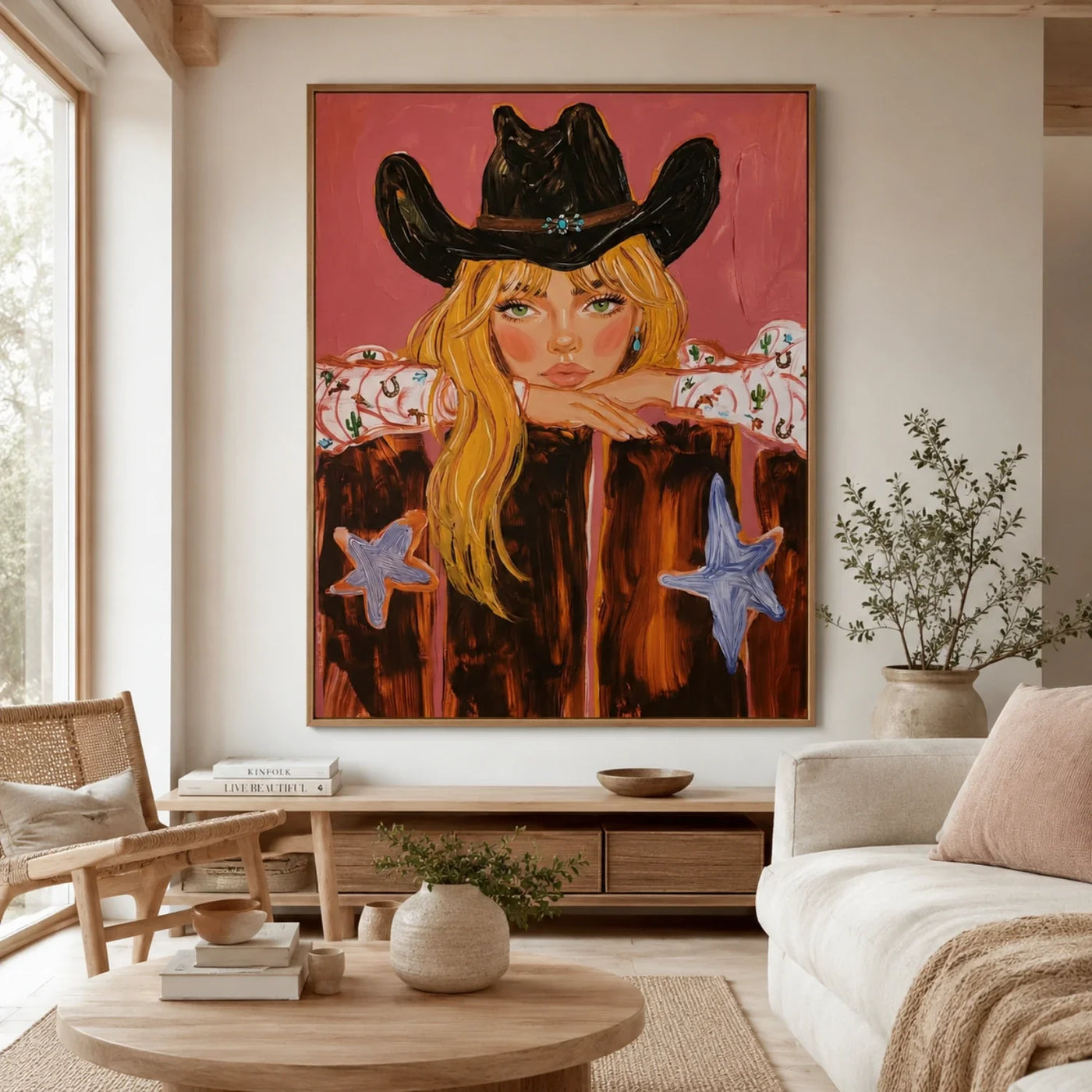 POP Art | Starry Cowgirl Portrait