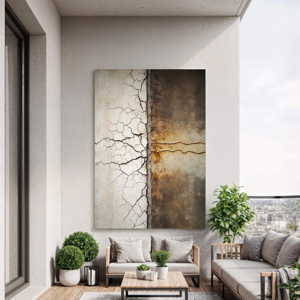 Wabi-Sabi Art | Cracked Wall Divide