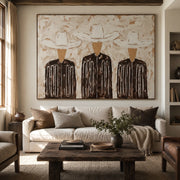 Vintage Americana Art |Trinity in Linen