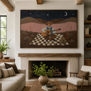 Vintage Americana Art | Songs Beneath the Desert Moon