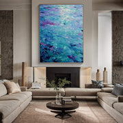 Impressionist Art | Turquoise Ripple Dance