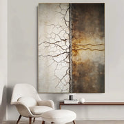Wabi-Sabi Art | Cracked Wall Divide