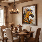 3D-Textured Art | Golden Harvest Horse