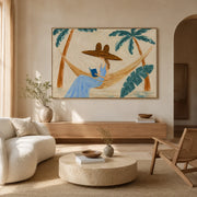 Vintage Americana Art | Palm Breeze Page Time