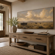 Vintage Americana Art | Where the Sky Learns Silence