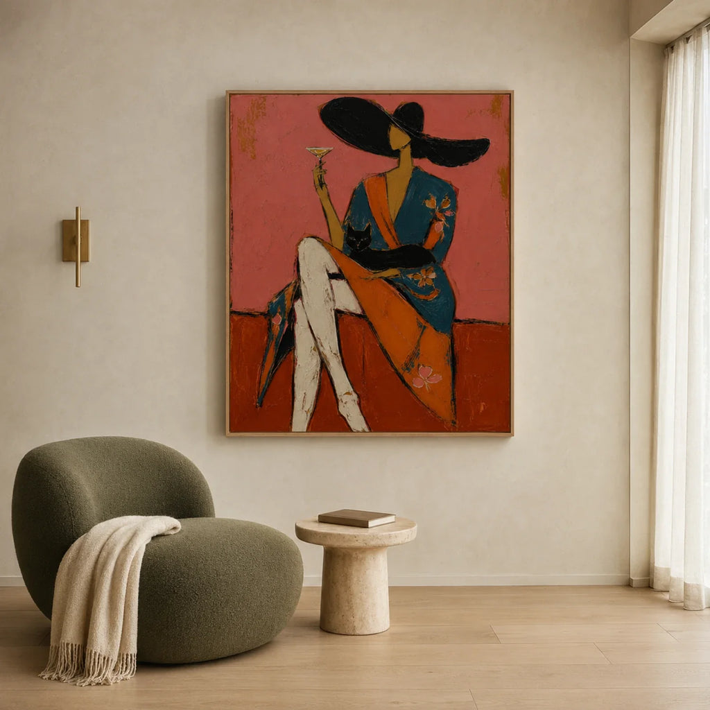 POP Art | Cocktail And Feline Confidante