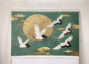 Impressionist Art | Moonlit Crane Harmony