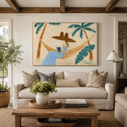 Vintage Americana Art | Palm Breeze Page Time