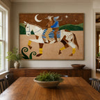 Vintage Americana Art | Moonlit Passage