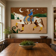 Vintage Americana Art | Moonlit Passage