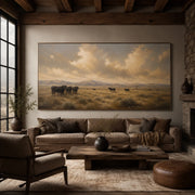 Vintage Americana Art | Where the Sky Learns Silence