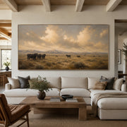 Vintage Americana Art | Where the Sky Learns Silence