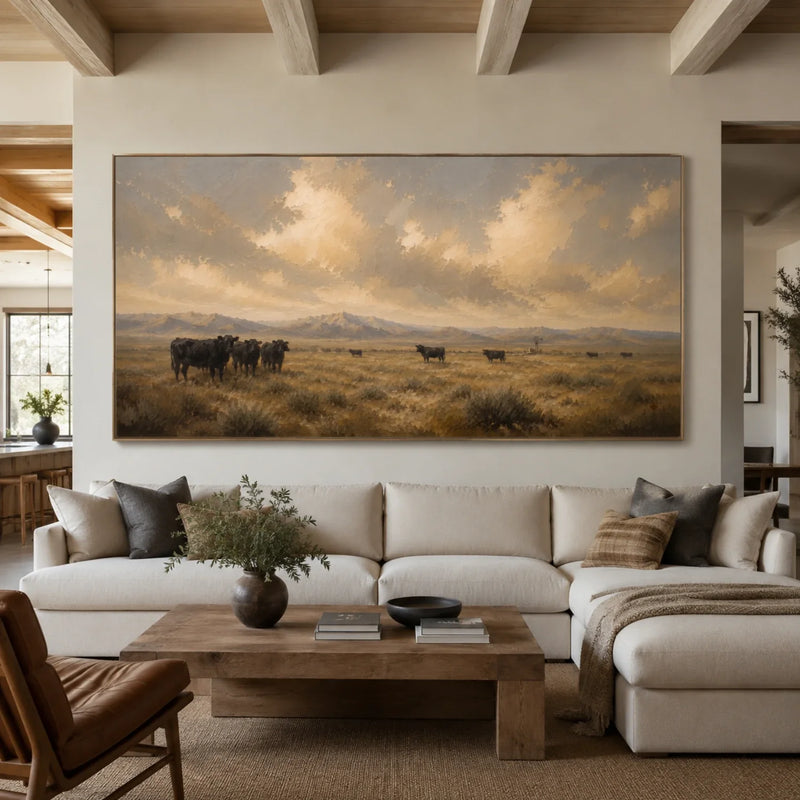 Vintage Americana Art | Where the Sky Learns Silence