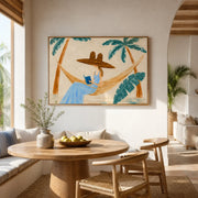 Vintage Americana Art | Palm Breeze Page Time