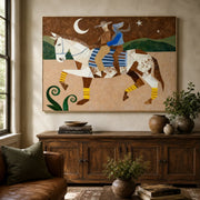 Vintage Americana Art | Moonlit Passage