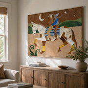 Vintage Americana Art | Moonlit Passage