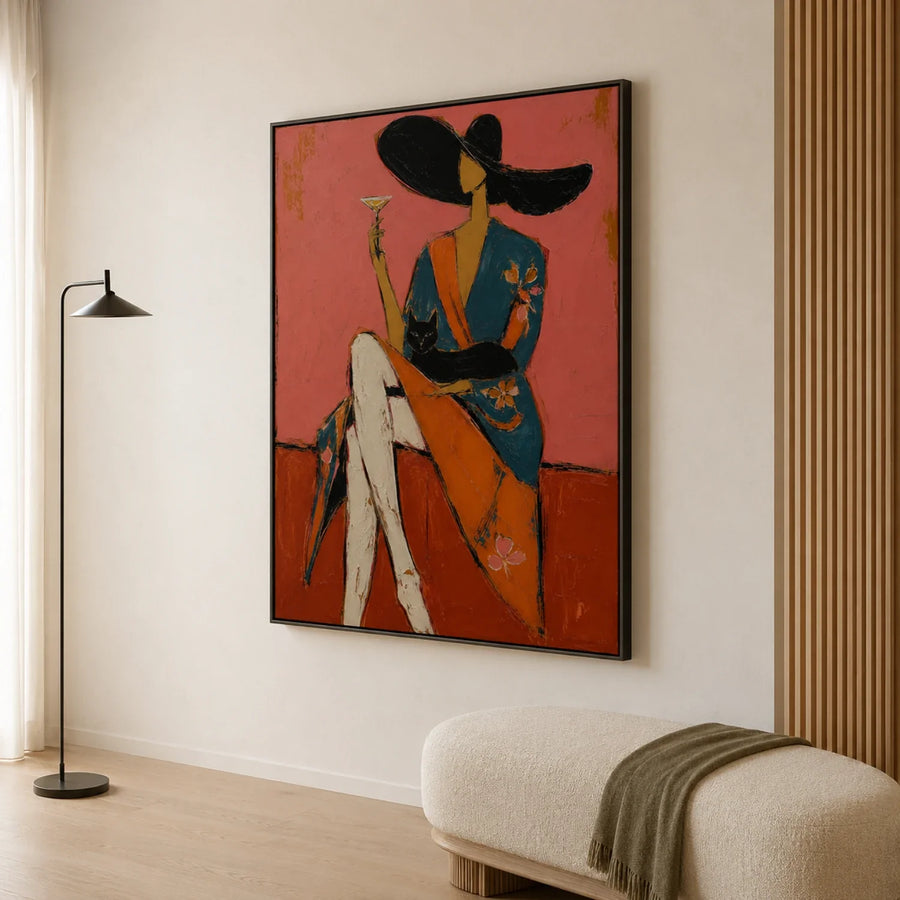 POP Art | Cocktail And Feline Confidante