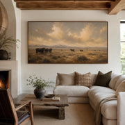 Vintage Americana Art | Where the Sky Learns Silence