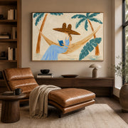Vintage Americana Art | Palm Breeze Page Time