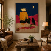 POP Art | Lunar Vigil Over the Painted West
