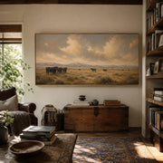 Vintage Americana Art | Where the Sky Learns Silence