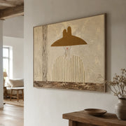 Vintage Americana Art | Straw Hat Serenity
