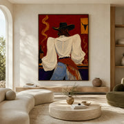 POP Art | Saloon Cowgirl’s Back View