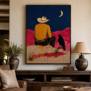 POP Art | Lunar Vigil Over the Painted West