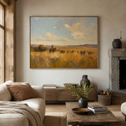 Vintage Americana Art | The Golden Silence of the Range
