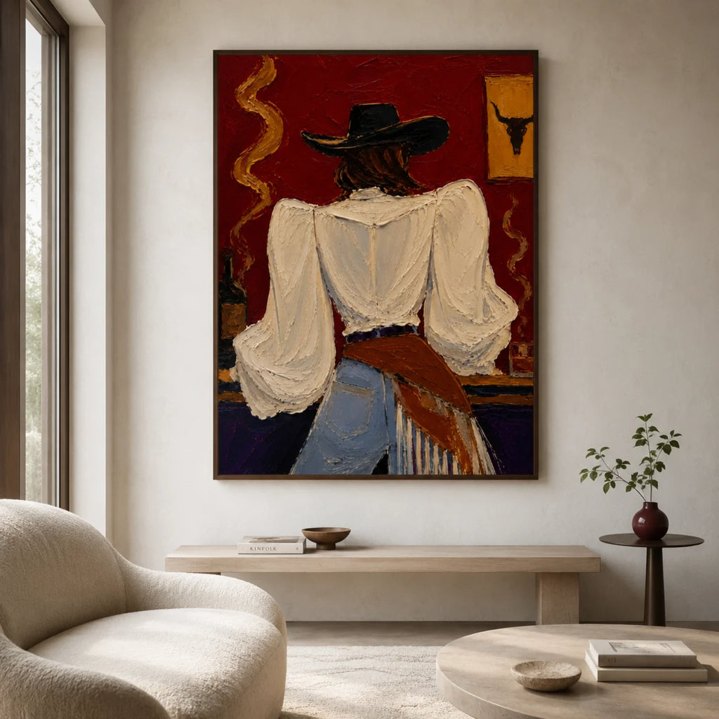 POP Art | Saloon Cowgirl’s Back View