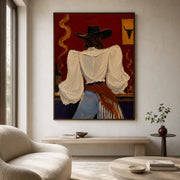 POP Art | Saloon Cowgirl’s Back View