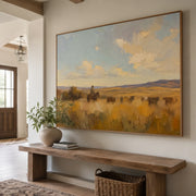 Vintage Americana Art | The Golden Silence of the Range