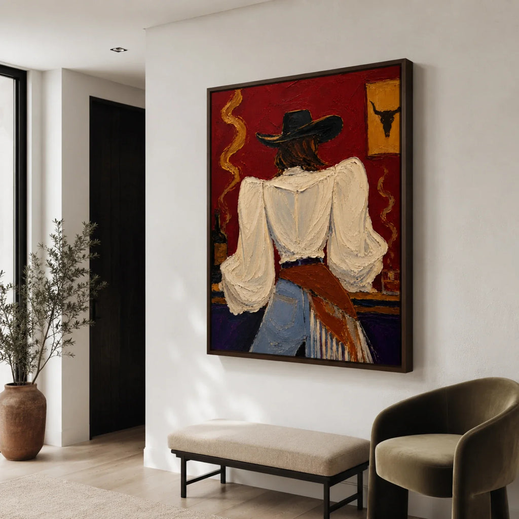 POP Art | Saloon Cowgirl’s Back View
