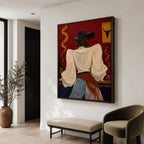 POP Art | Saloon Cowgirl’s Back View