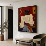POP Art | Saloon Cowgirl’s Back View