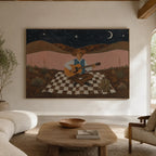 Vintage Americana Art | Songs Beneath the Desert Moon
