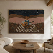 Vintage Americana Art | Songs Beneath the Desert Moon