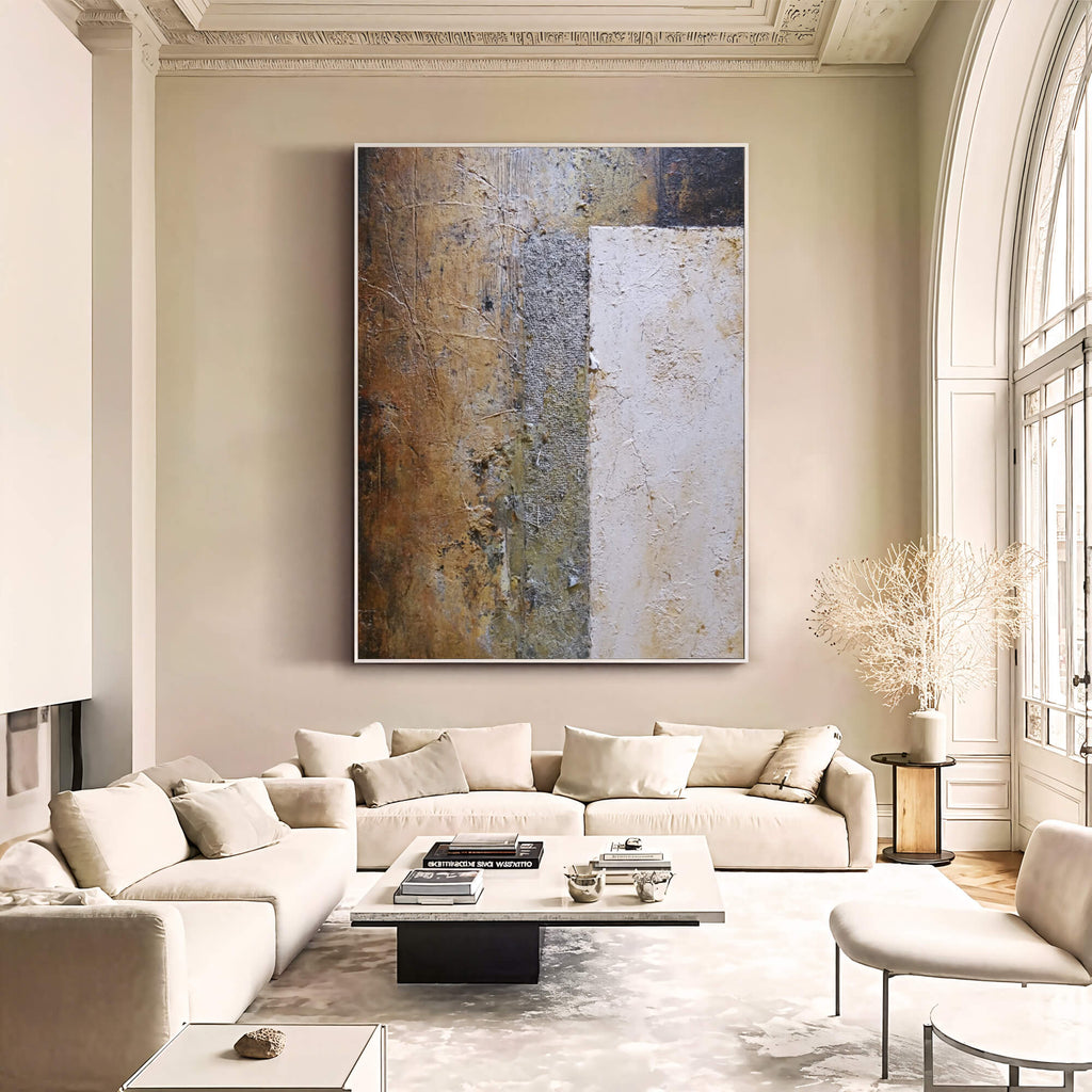Wabi-Sabi Art | Textured Earth Divide