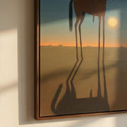 Vintage Americana Art | Sunset Rider Silhouette