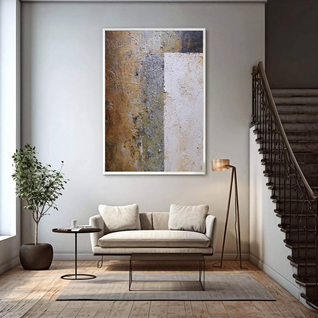 Wabi-Sabi Art | Textured Earth Divide