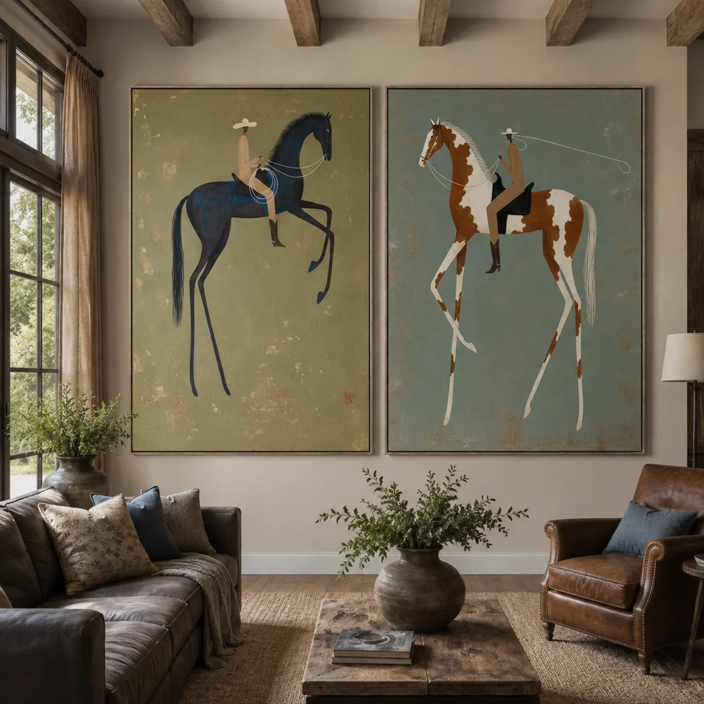 Vintage Americana Art | Twin Cadence