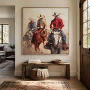 Vintage Americana Art | The Gathering of the Untamed Horizon