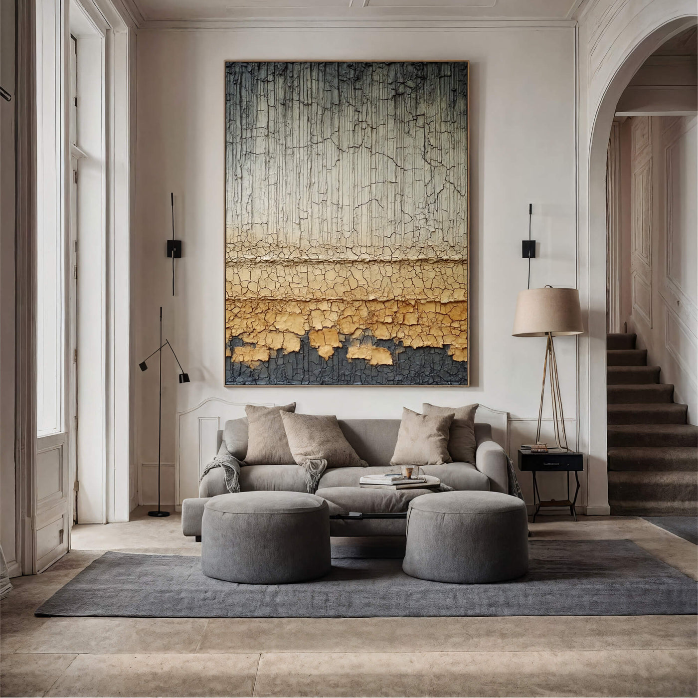 Wabi-Sabi Art | Cracked Layered Strata