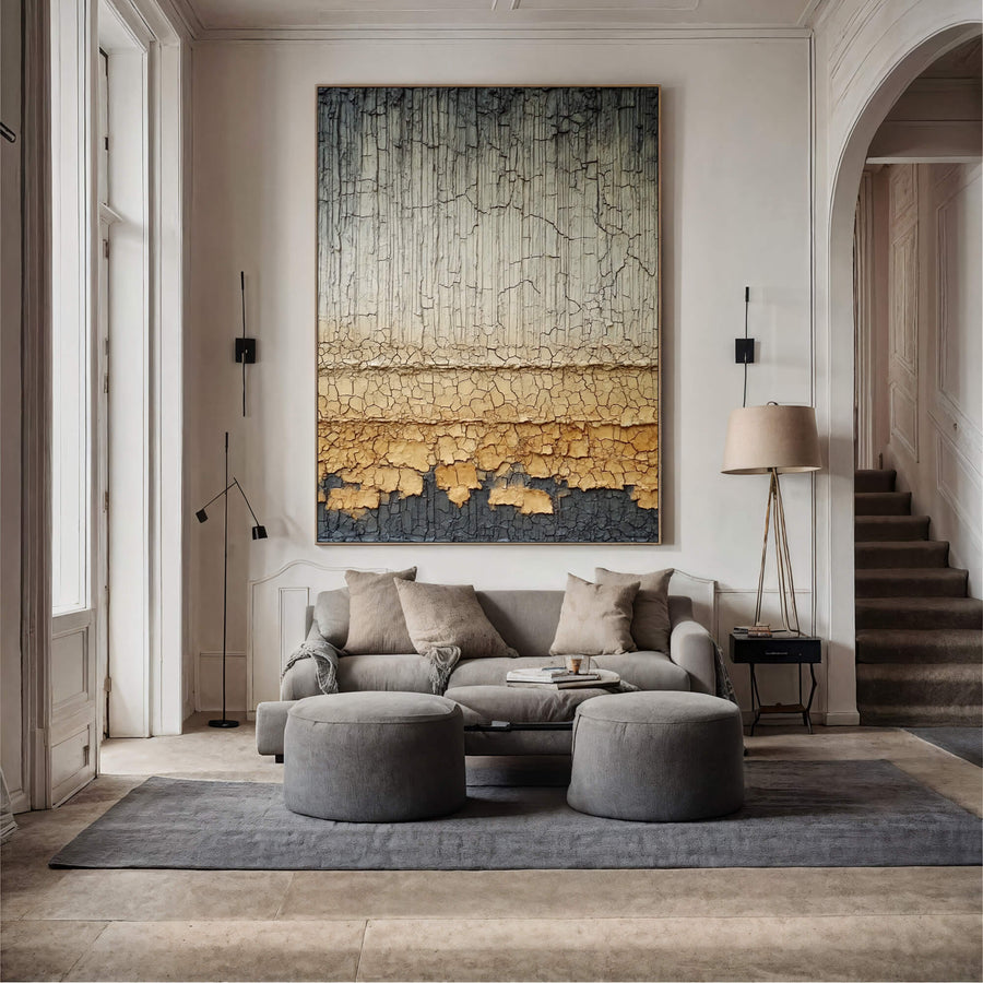 Wabi-Sabi Art | Cracked Layered Strata