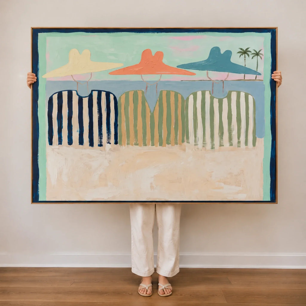 Vintage Americana Art | Where the Tide Remembers Us