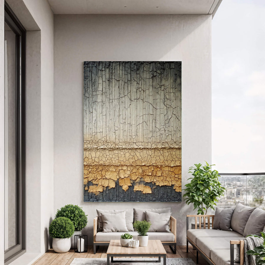 Wabi-Sabi Art | Cracked Layered Strata
