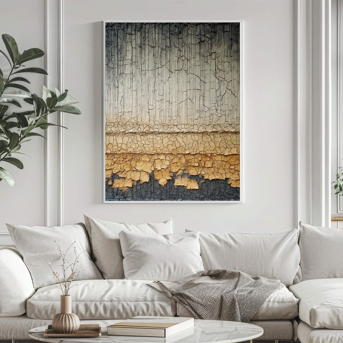 Wabi-Sabi Art | Cracked Layered Strata